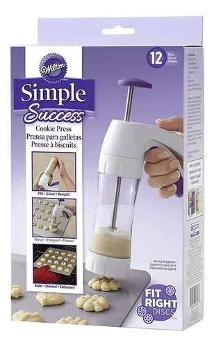 Wilton Simple Success Cookie Press - 12 Discos (9/10)