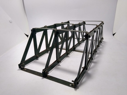 Imagen 8 de 9 de Nico Puente Doble 29cm Metal. Armado. Meccano? H0 (cpv 21)