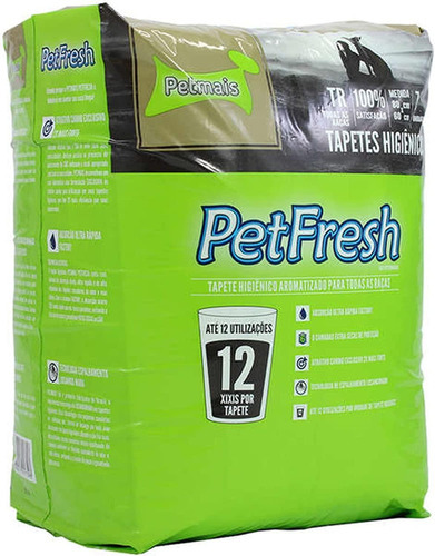 Tapete Hig Petmais Pet Fresh Arom 14unidades