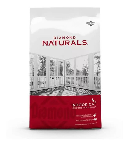 Alimento Diamond Naturals Gato Adulto Indoor 7,5kg