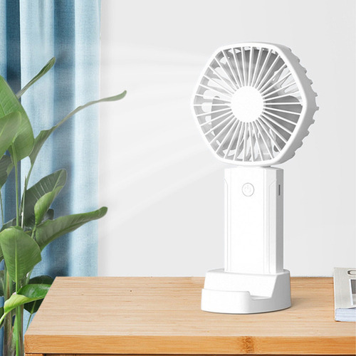 Ventilador De Escritorio Usb Y Recargable, Práctico, Pequeño