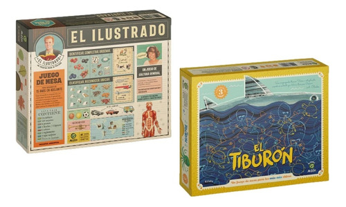 Combo Juego De Mesa El Tiburon + El Ilustrado De Maldon M4e