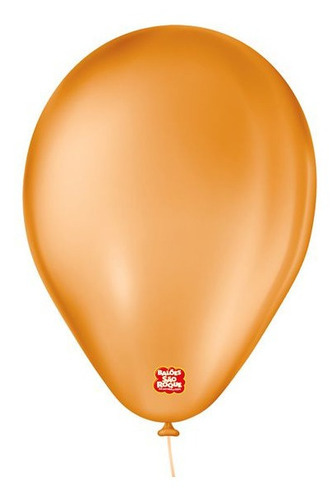 Balão De Festa Basic - Cores - 6,5  16,5cm - 50 Unidades Cor Laranja