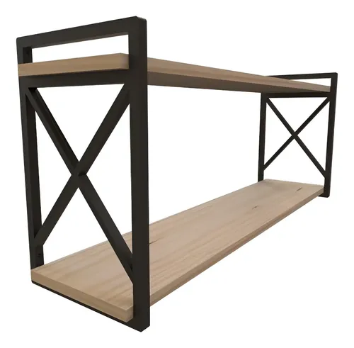 Prateleira Estilo Industrial Mod X Tamanho 20cm X 90cm Cor Preto — R$ 78,99 em Mercado Livre, 51% OFF