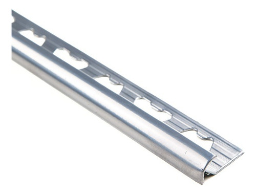 Protector Curvo Guardacanto Alum Pintado 12x2500 Mm Moldumet Plata Brillante