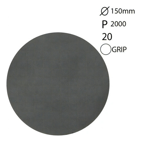 Disco Lixa Abralon 150mm Grão 5 Un - Mirka Quantidade De Cascalhos 2000