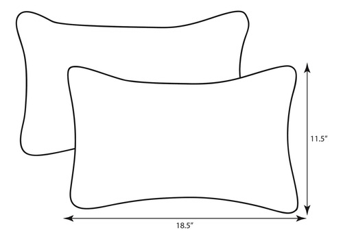 Almohada Reversible Rayas Florales Felpa 11.5x18.5 Marrón/ro