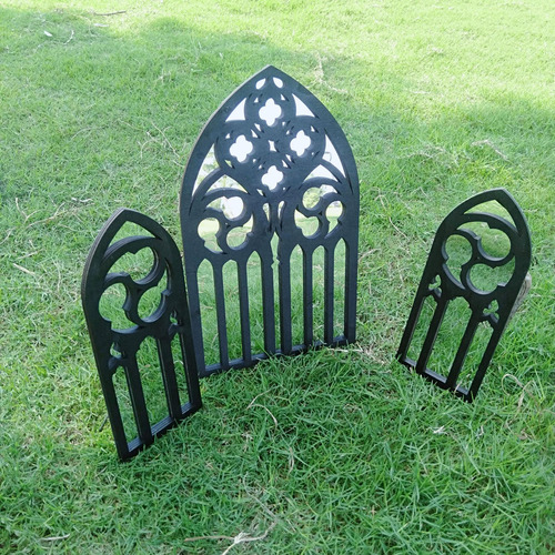 Espejos Góticos De 3 Piezas Para Decoración De Estilo A