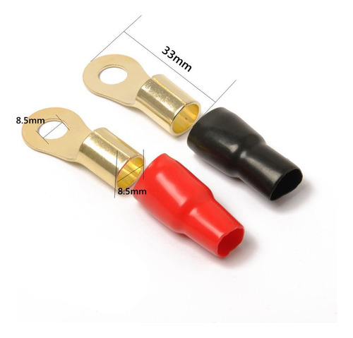 10 Pares 4 Awg Conector De Terminal De Eléctrico Latón