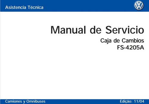 Manual Servicio Reparación Caja De Cambios Eaton Fs-4205a