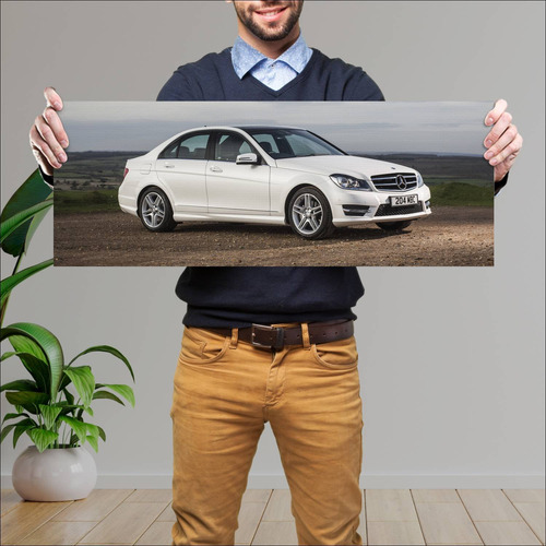 Cuadro 30x80cm Auto 2013 Mercedes Benz C Class A 114