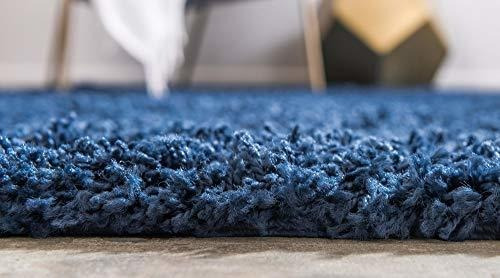 Imagen 4 de 7 de Alfombra Moderna De Peluche Colores Sólidos Azul Lavanda