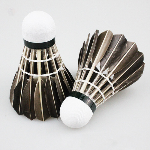 12 Pçs/set Badminton Shuttlecocks Prático Pena De Ganso