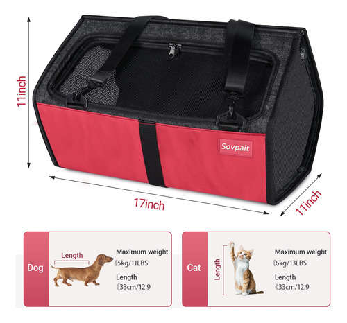 Pet Carrier Sovpait Airline Approved For Cats & Small Dogs