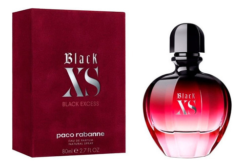 Perfume Importado Paco Rabanne Black Xs For Her Mujer 80 Ml