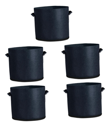 5 Bolsas De Cultivo For Plantas, For Macetas De 2 Galones