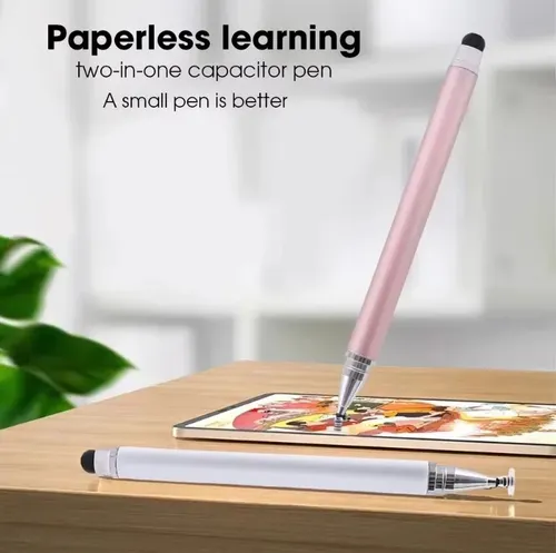 Lápiz Óptico De Doble Cabeza Universal iPad iPhone Tablet