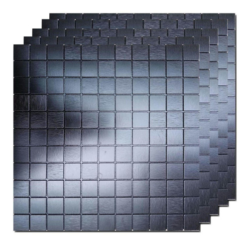 5 Hojas De Mosaico De Aluminio Autoadhesivo Para Despeg...