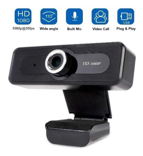 Imagen 2 de 6 de Cámara Web 1080p Con Micrófono