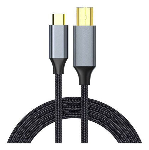 Cable De Impresora Usb Tipo C A Usb B 2.0 De Alta Velocidad