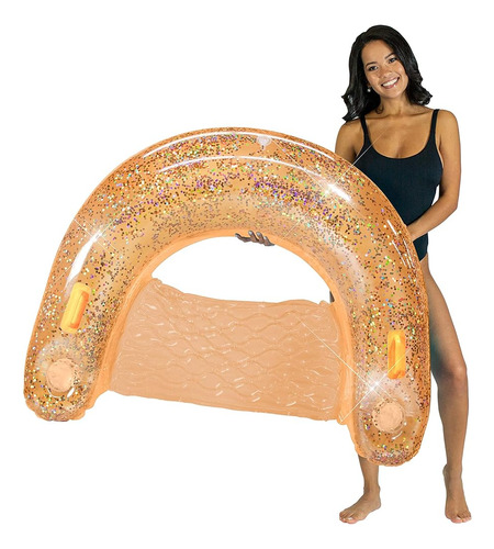 Mango Glitter Sun Chair Jumbo 48  Balsa Inflable De Piscina 