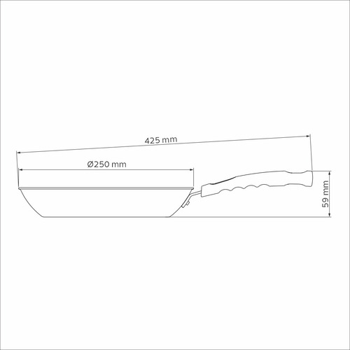 Sartén Tramontina Primaware 24 Cm Color Rojo