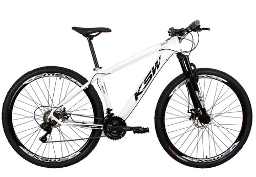 Bicicleta Aro 29 Ksw Xlt Câmbios Sunrun 24v - Cubo Roler Vf Cor Branco Tamanho do quadro 17