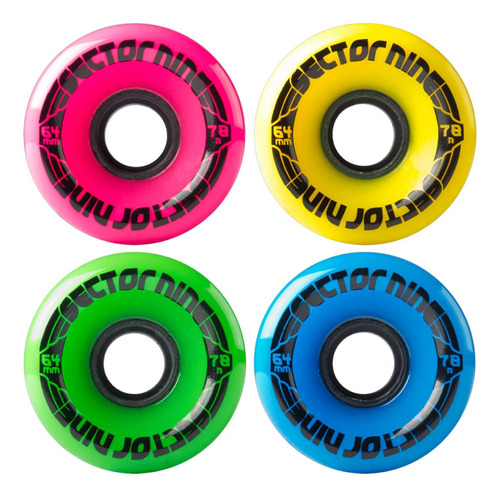 Ruedas Sector 9 64mm 78a Nineball (pack De 4) - La Isla