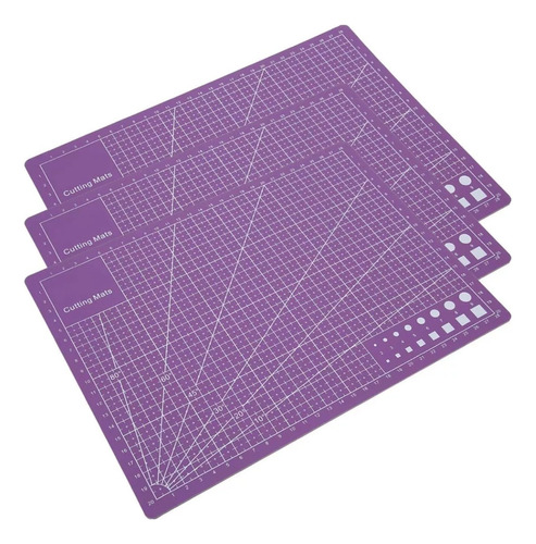 Base Tablero Tabla De Corte A2 Medidas 60x45 Cm Rd Color Violeta
