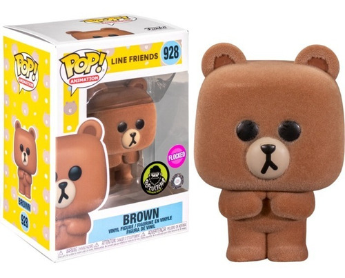 Funko Pop Brown #92 Flocked Sticker Exclusivo Line Friends