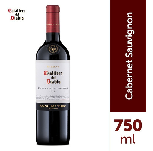 Vinho Tinto Cabernet Sauvignon 750ml Casillero Del Diablo