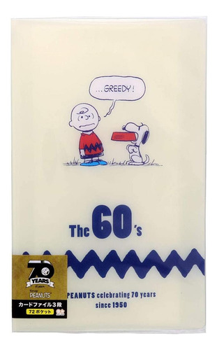 Peanuts Japón Snoopy Card File Folder Tarjetas