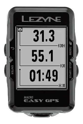 Gps Lezyne Macro Easy Bluetooth Preto