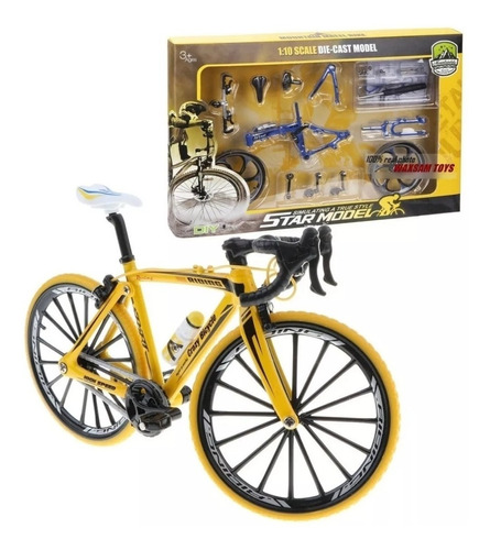 Kit Bicicleta De Carrera En Metal Para Armar Diecast 1:10