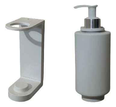 Despachador De Pared Rellenable Con Base Y Llave 2 Pz