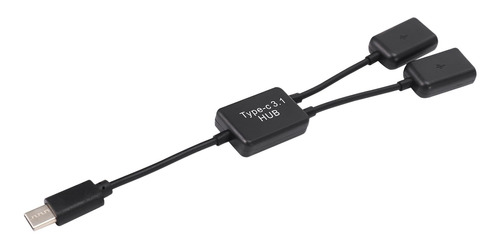 Cable Hub Tipo C Otg Usb 3.1 2.0 Hembra Otg Charge De 2 Puer