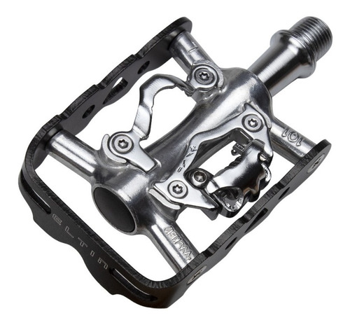 Imagen 1 de 2 de Pedal De Bicicleta Eltin Automatico Mixto Compatible Spd