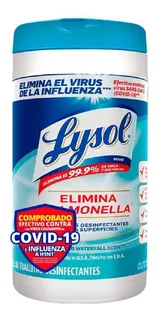 Toallitas Lysol 80 Piezas !! Desinfectante De Superficies !!