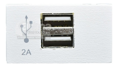 Modulo Toma Usb Doble 2amp Carga Celular Apto Jeluz X10