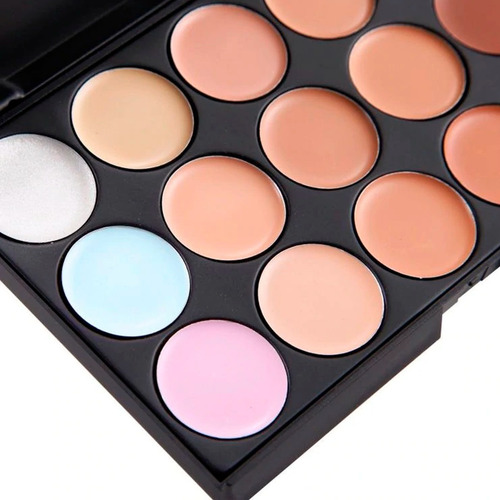 2 Paleta De 15 Correctores Granos Maquillaje Contorno Tono Correctores Maquillaje