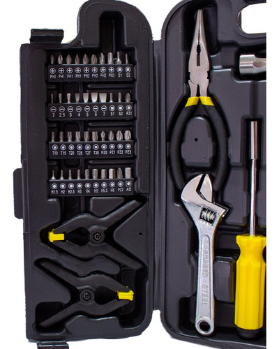 Imagem 2 de 5 de Kit Caixa Maleta Ferramentas 148 Peças Completo Eda 0df