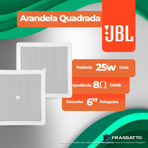 Som Ambiente Auditorio 12 Arandelas Jbl Conexão Tv Bluetooth