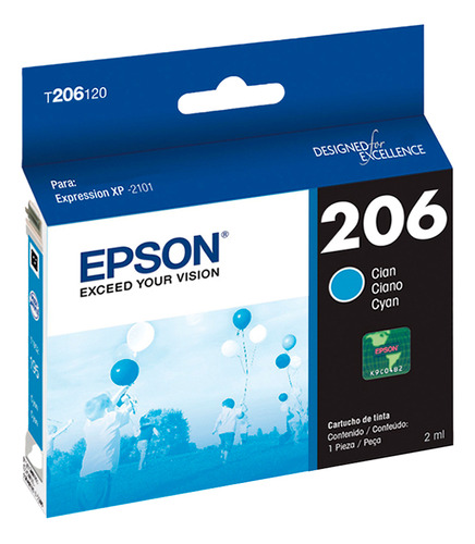 Cartucho T206 De Tinta Epson Original Funciona Con Xp-2101