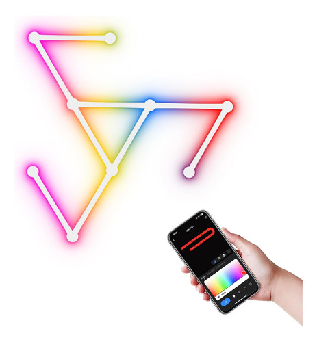Línea De Luz Led Rgb Inteligente Para Juegos Y Decoración De
