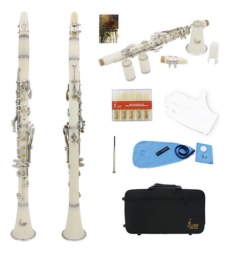 Clarinete Premium Tube Bb 17 Teclas Y Níquel Antioxidante