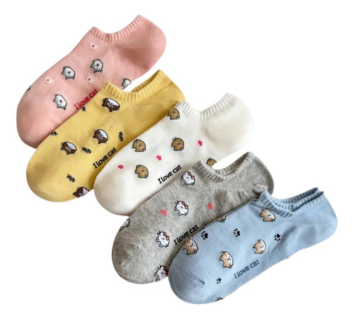 Calcetines Dama Algodón Algodon 12 Pares Mil Diseños Surtido