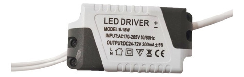 Transformador Led Driver 8w-18w Dc 300ma - Pack X10