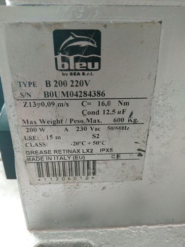 Base Y Tarjeta Para Portón Eléctrico Marca Bleu Italiano (Usado)