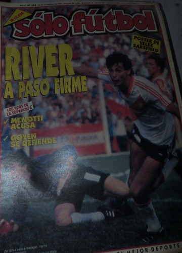 Revista Solo Futbol River A Paso Firme 1990