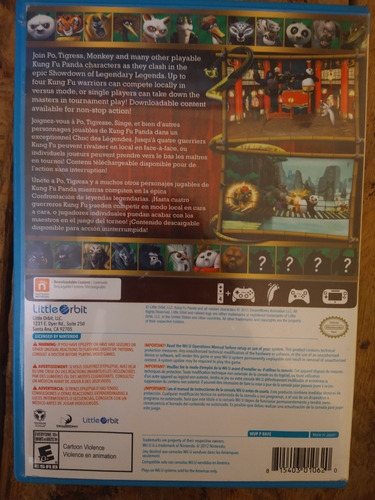 Kung Fu Panda Showdown Legendary Legends - Wii U (Usado)